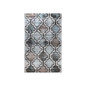 SUPERIOR Viking Indoor Area Rug Geometric Trellis Modern Design