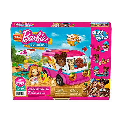 Mega Bloks Mega Barbie Adventure DreamCamper Building Set 123 pieces