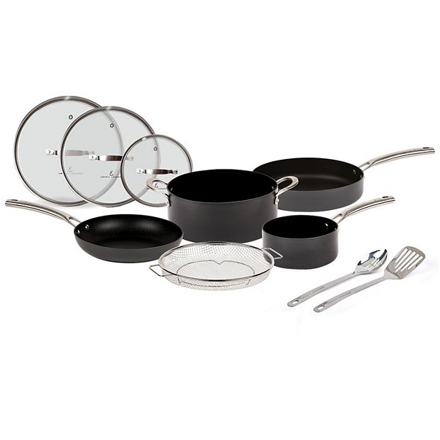 Emeril Lagasse Forever Pans Pro Hard-Anodized Nonstick 11 Nonstick Frypan  with Steamer Insert & Lid - Macy's