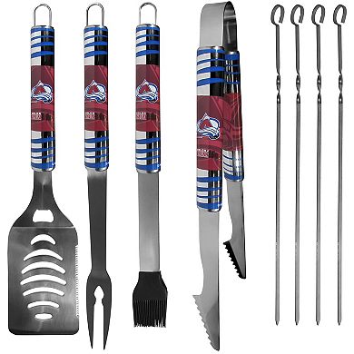 Colorado Avalanche Tailgater 8-Piece BBQ Grill Set