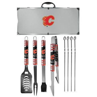 Calgary Flames Tailgater 8 pc BBQ Grill Set