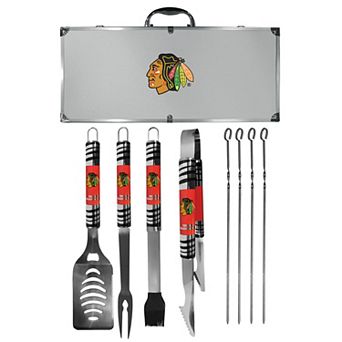 Chicago Blackhawks Tailgater 8 pc BBQ Grill Set