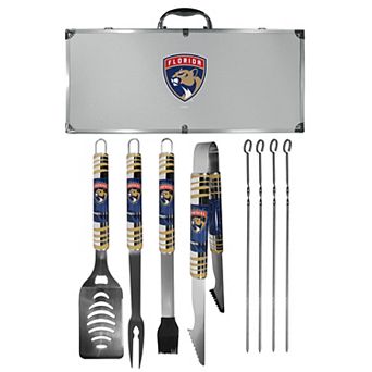 Florida Panthers Tailgater 8 pc BBQ Grill Set