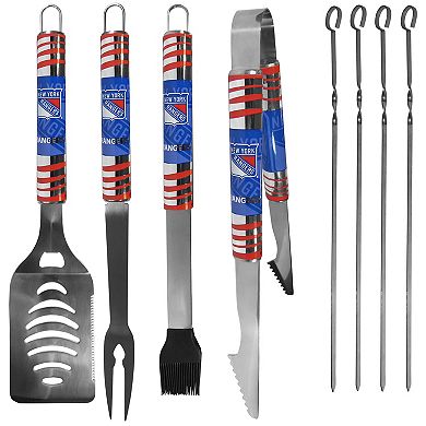 New York Rangers Tailgater 8-Piece BBQ Grill Set