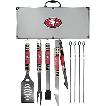 San Francisco 49ers Tailgater 8 pc BBQ Grill Set