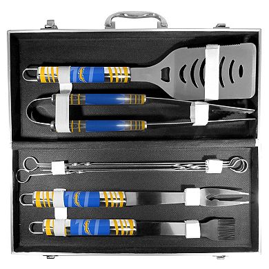 Los Angeles Chargers Tailgater 8-Piece BBQ Grill Set