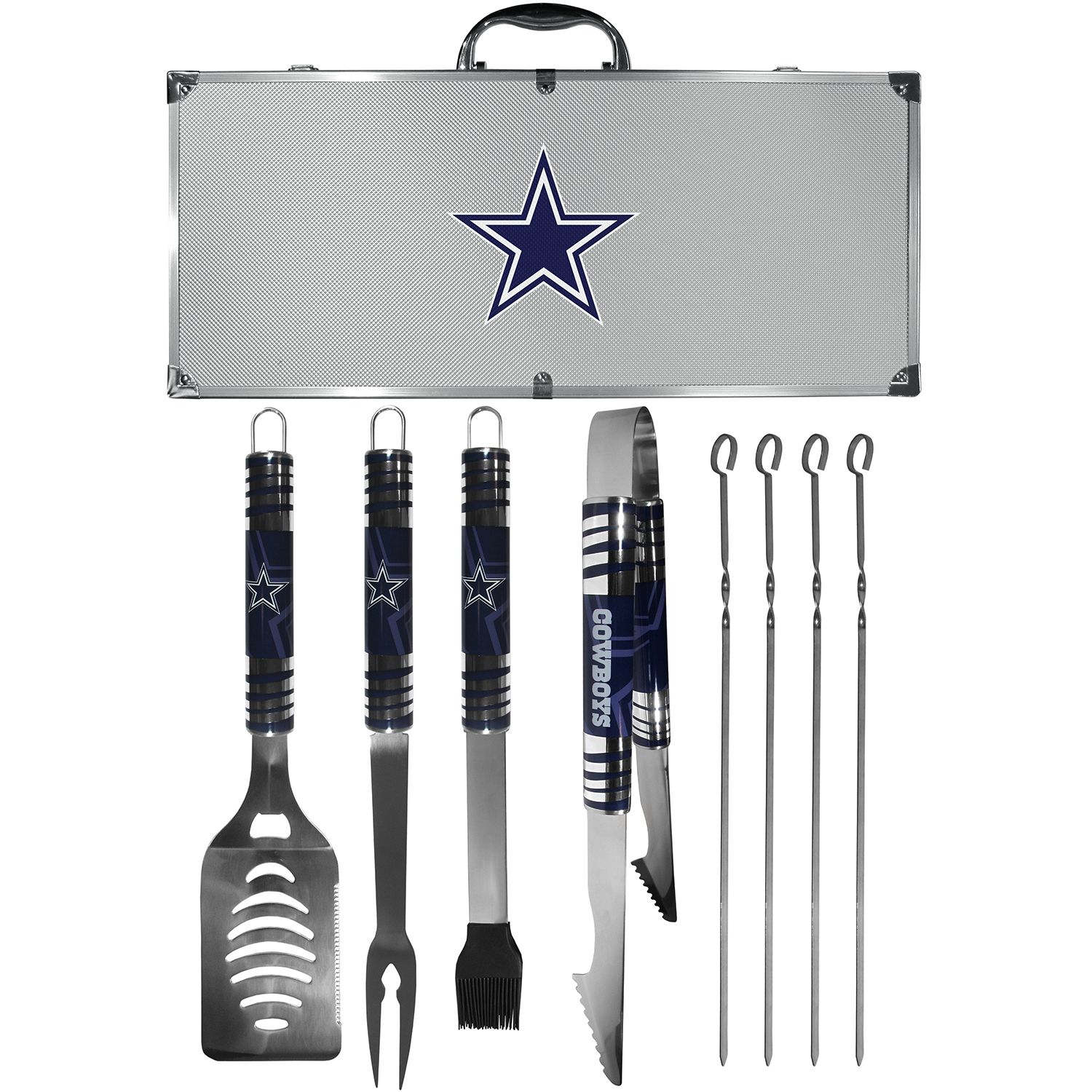 Nfl Dallas Cowboys 3-piece Bbq Tote And Tools Set By Picnic Time