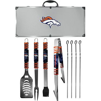 Denver Broncos Tailgater 8 pc BBQ Grill Set
