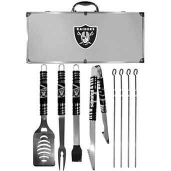 Las Vegas Raiders Tailgater 8 pc BBQ Grill Set