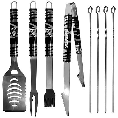 Las Vegas Raiders Tailgater 8-Piece BBQ Grill Set
