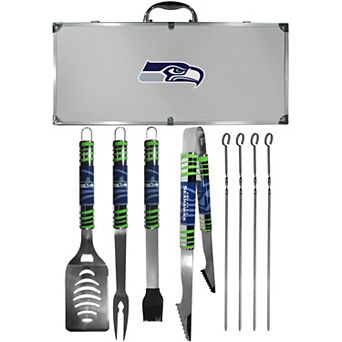 Seattle Seahawks Tailgater 8 pc BBQ Grill Set