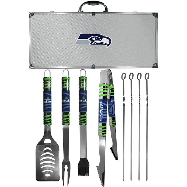 Seattle Seahawks Tailgater 8Piece BBQ Grill Set