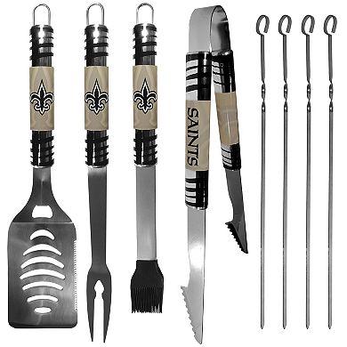 New Orleans Saints Tailgater 8-Piece BBQ Grill Set