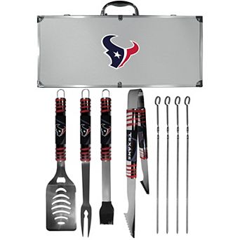 Houston Texans Tailgater 8 pc BBQ Grill Set
