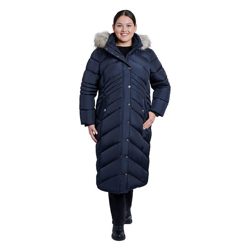 Ankle length puffer online coat