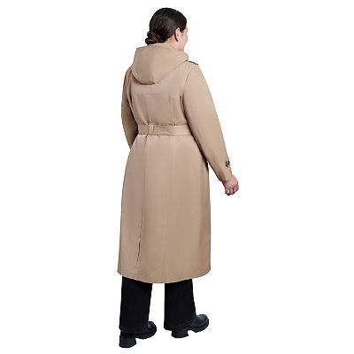 Plus size maxi trench coat hotsell