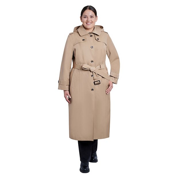 Petite trench discount coat with hood