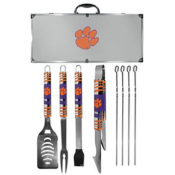 Clemson Tigers Tailgater 8 pc BBQ Grill Set