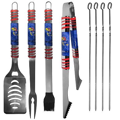 Kansas Jayhawks Tailgater 8-Piece BBQ Grill Set