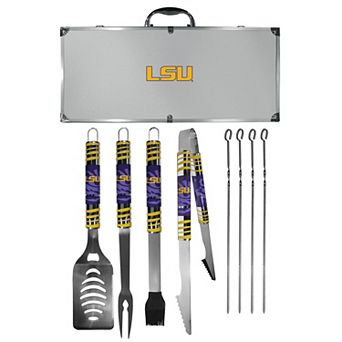 LSU Tigers Tailgater 8 pc BBQ Grill Set