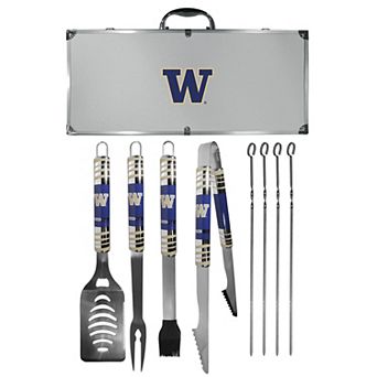 Washington Huskies Tailgater 8 pc BBQ Grill Set