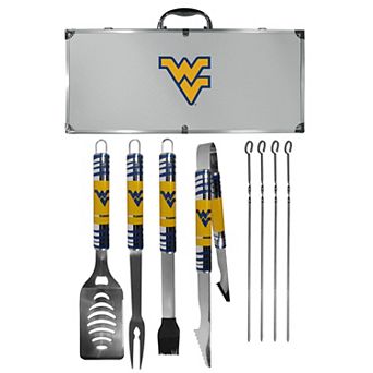 West Virginia Mountaineers Tailgater 8 pc BBQ Grill Set