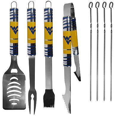 West Virginia Mountaineers Tailgater 8-Piece BBQ Grill Set