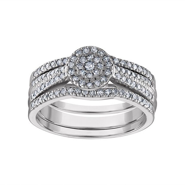 Kohl's sterling sale silver diamond rings