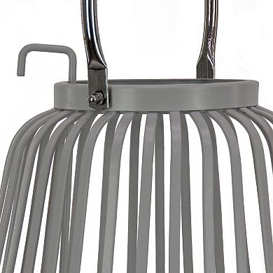 National Tree Company Ribbed Candle Holder Lantern Floor Decor