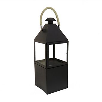 National Tree Company Hut Lantern Candleholder Floor Decor