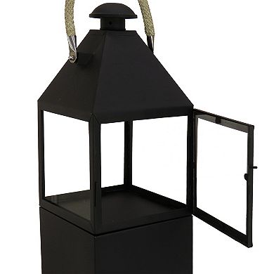 National Tree Company Hut Lantern Candleholder Floor Decor