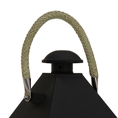 National Tree Company Hut Lantern Candleholder Floor Decor