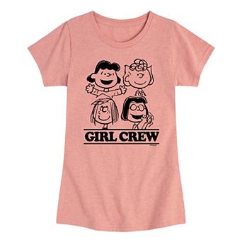 Girls 7-16 Peanuts Girl Crew Tee