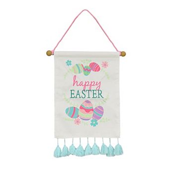 National Tree Company Happy Easter Eggs Banner Wall Decor