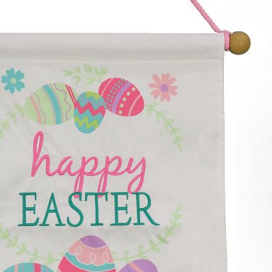 National Tree Company Happy Easter Eggs Banner Wall Decor