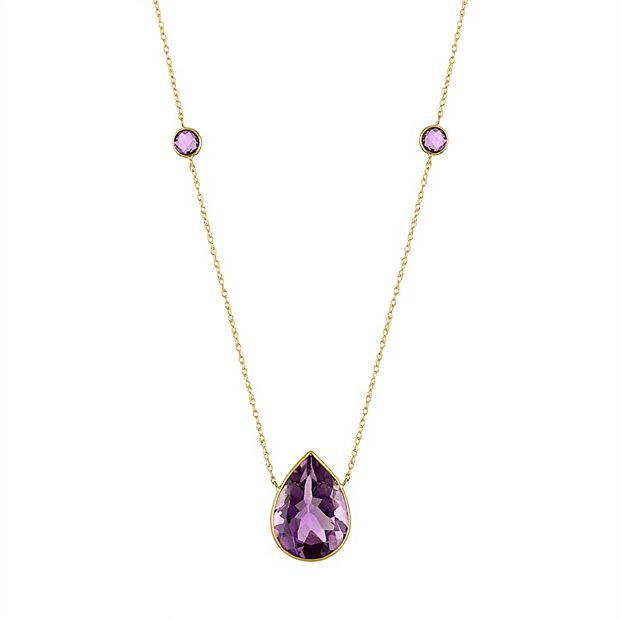 Kohls on sale amethyst necklace