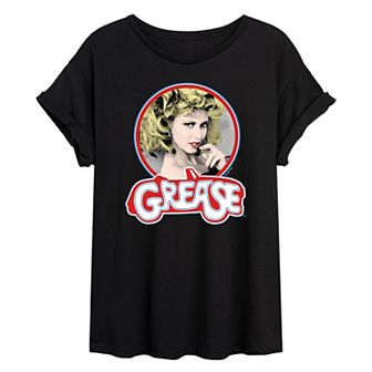 Juniors' Grease Sandy Pose Oversized Graphic Tee