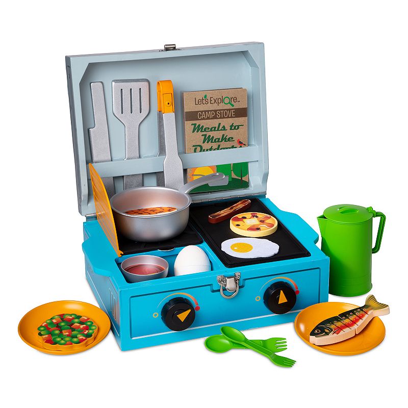 75595320 Melissa & Doug Lets Explore Wooden Camp Stove Play sku 75595320