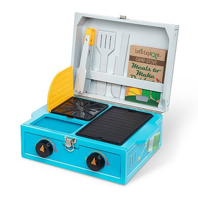 Melissa & Doug Let's Explore Wooden Camp Stove Play Set
