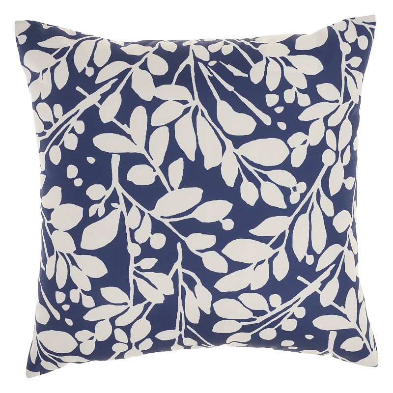 Waverly Pillows Lovely Lattice 20 x 20 Ocean Indoor/Outdoor Washable  Throw Pillow 