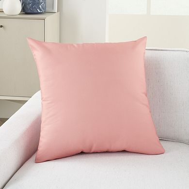 Waverly Pillows Solid Reverse Washable Indoor Outdoor Throw Pillow