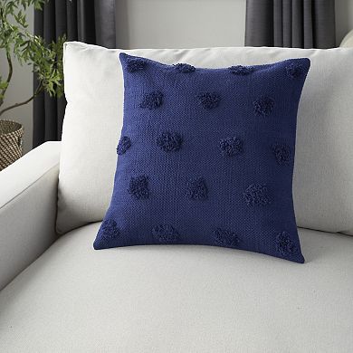 Mina Victory Life Styles Tufted Dots Indoor Throw Pillow