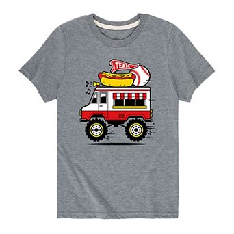 Boys 8-20 Monster Hot Dog Truck Tee