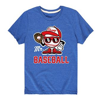 Boys 8-20 Mr. Baseball Sports Tee