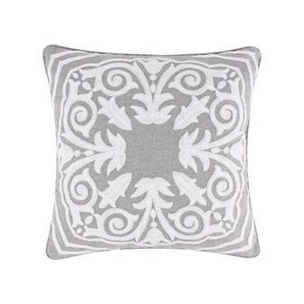 Levtex Home Mills Gray Medallion Feather-fill Throw Pillow