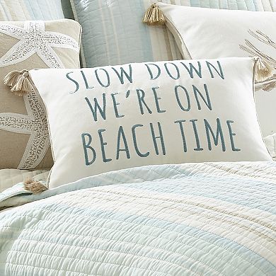 Levtex Home Stone Harbor Beach Time Feather-fill Throw Pillow