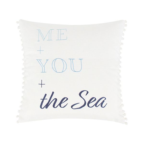 Levtex Home Reef Dream Me You Sea Feather-fill Throw Pillow