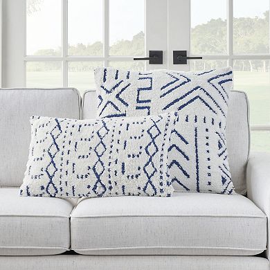 Mina Victory Life Styles Woven Boho Pattern Indoor Throw Pillow