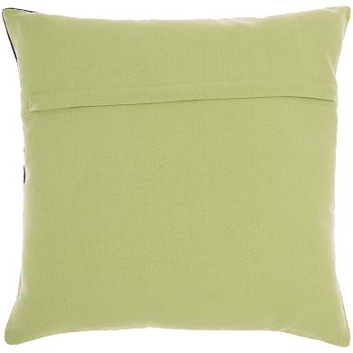 Mina Victory Life Styles Color Block Velvet Abstract Throw Pillow