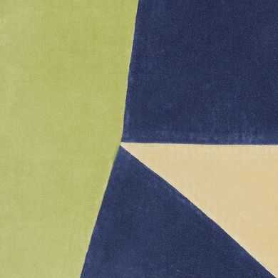 Mina Victory Life Styles Color Block Velvet Abstract Throw Pillow